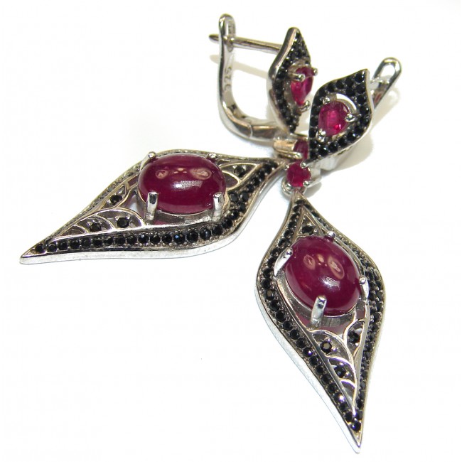Incredible quality authentic Ruby Gold over .925 Sterling Silver handcrafted earrings