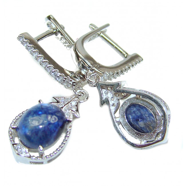 Delicate Sapphire .925 Sterling Silver earrings