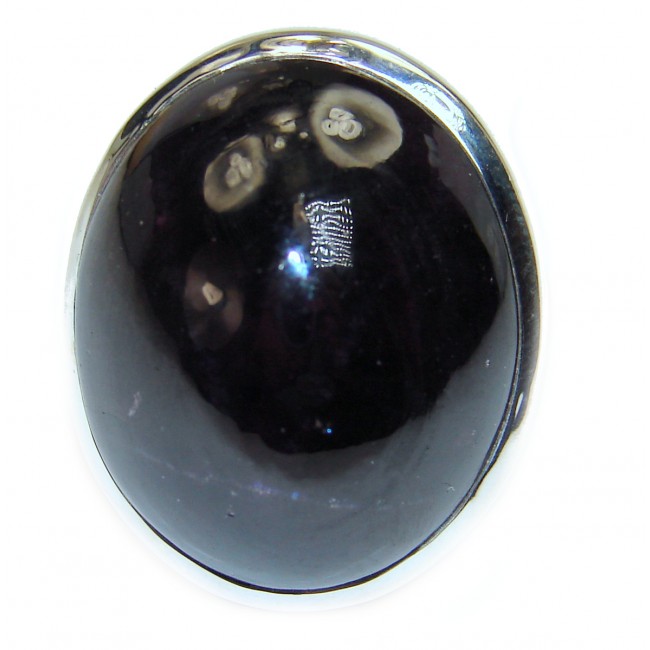 Majestic Authentic Onyx .925 Sterling Silver handmade Ring s. 7 adjustable