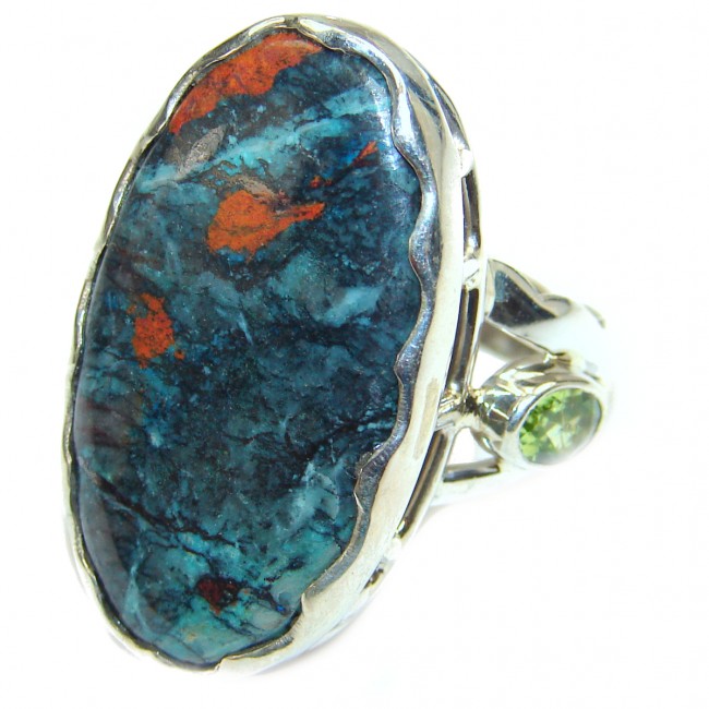 Sonora Jasper .925 Sterling Silver handcrafted Ring size 6 adjustable