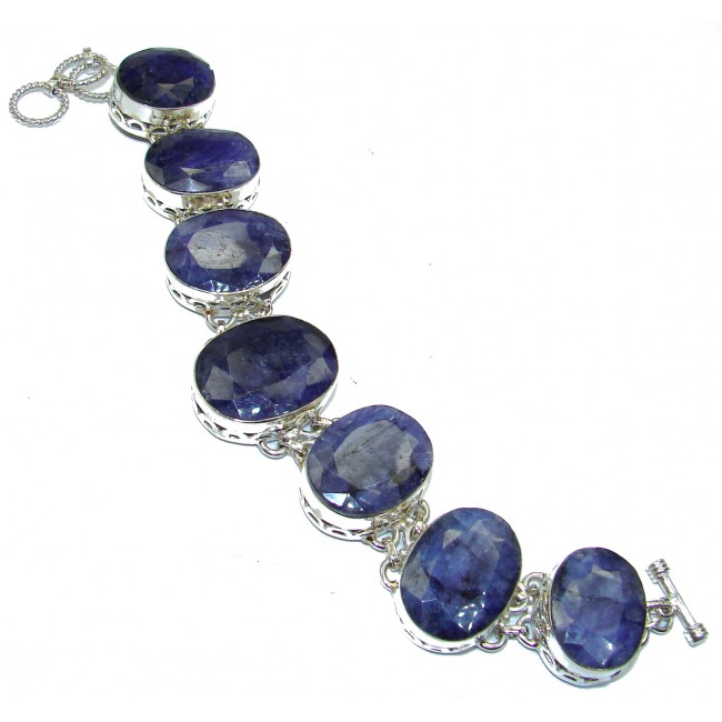 Marvels Authentic Sapphire .925 Sterling Silver handmade Bracelet