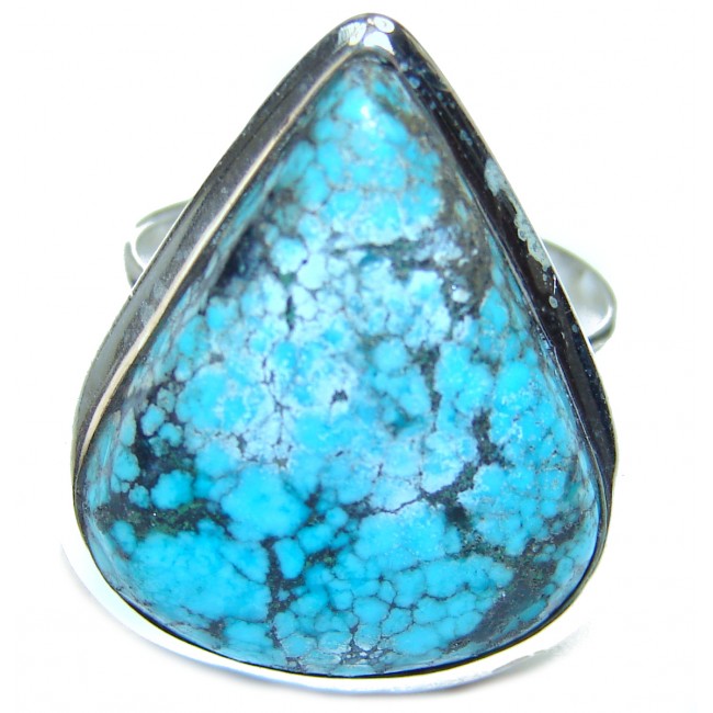 Autehntic Turquoise .925 Sterling Silver ring; s. 8
