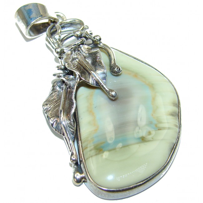 Imperial Jasper .925 Sterling Silver handcrafted pendant