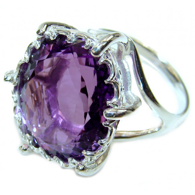 Purple Beauty Amethyst .925 Sterling Silver Ring size 8 3/4