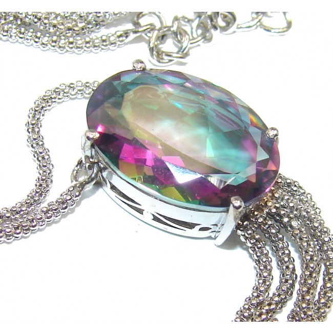 Love's Victory Delicate Magic Topaz .925 Sterling Silver necklace