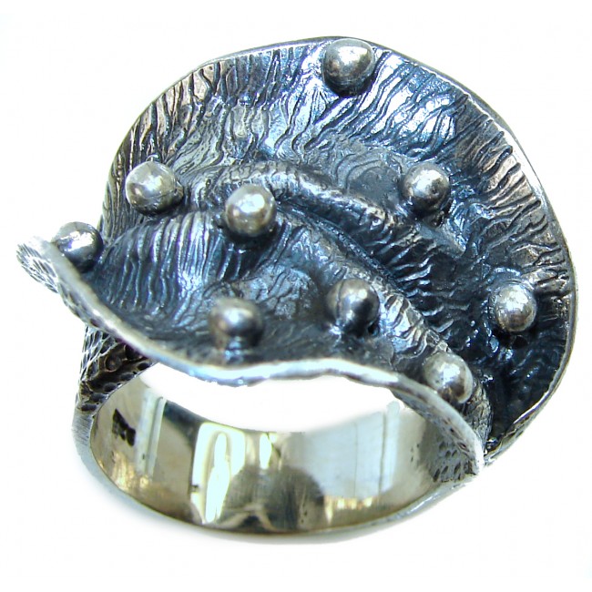 Bali made .925 Sterling Silver handcrafted Ring s. 8