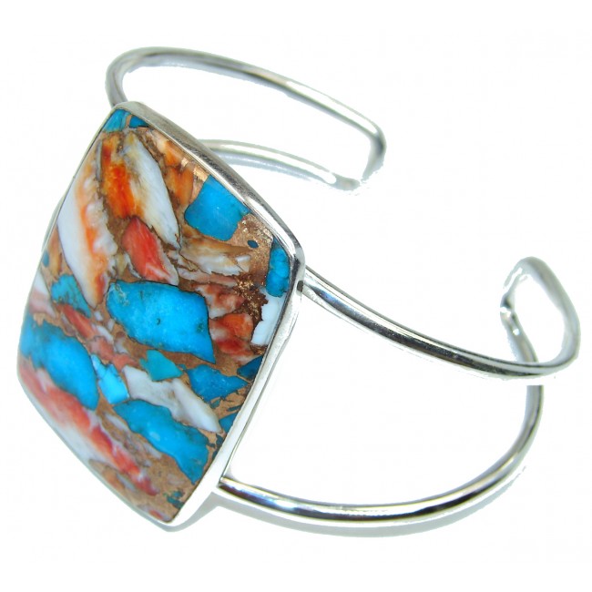 Go West Oyster Turquoise .925 Sterling Silver Bracelet / Cuff