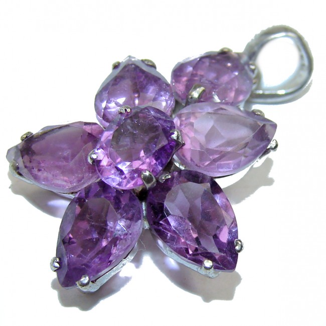 Spectacular 14.4carat Amethyst .925 Sterling Silver handcrafted pendant