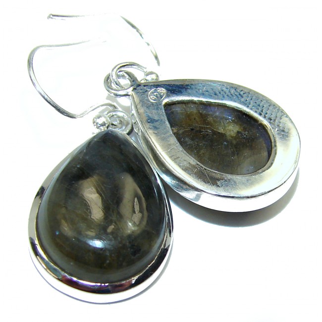 Amazing Moss Agate .925 Sterling Silver earrings