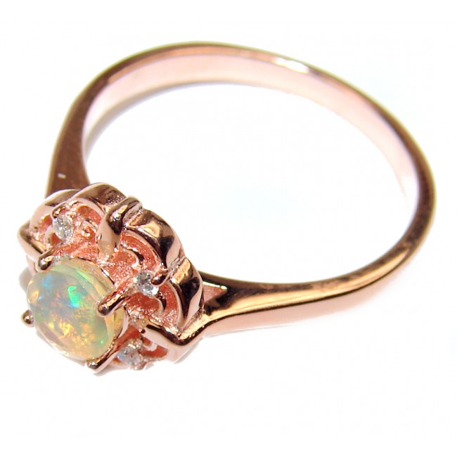 Excellent quality Opal 14K Gold over .925 Sterling Silver handcrafted Ring size 8
