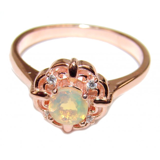 Excellent quality Opal 14K Gold over .925 Sterling Silver handcrafted Ring size 8