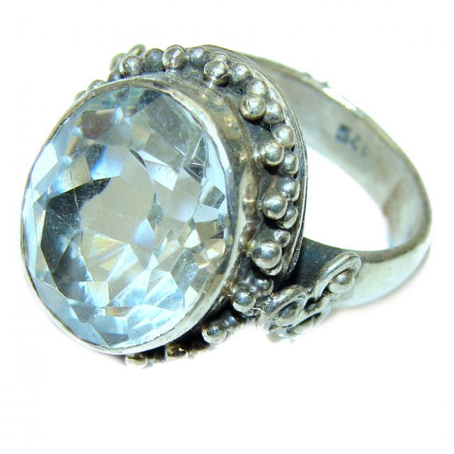 White Topaz .925 Sterling Silver ring size 7 1/2