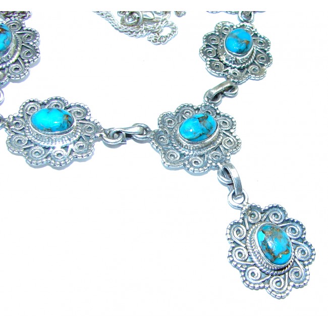 Pure In Heart Turquoise .925 Sterling Silver handcrafted necklace